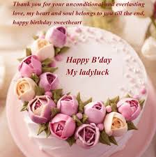 Happy Birthday Cake For Wife With Name Happy Birthday Cake Images Wishes For My Wife Happy Birthday Cake Images Happy Birthday Flower Cake Birthday Cake With Flowers