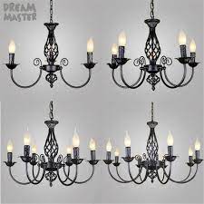Purchase black wrought iron chandeliers in bulk amounts to use when building public roads and keeping them separate from nearby sidewalks. Black Chandeliers Lamp Lustres Modern Dining Living Room Hotel Indoor Light Decoration Wrought Iron Chandeliers Lighting Chandeliers Aliexpress