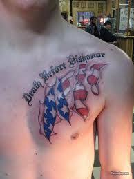 Badass Miltary Tattoo Dishonored Tattoo Death Tattoo Death Before Dishonor Tattoo
