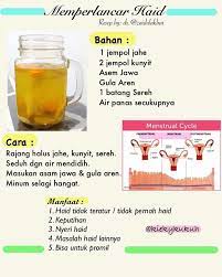 Resep Jsr Di Instagram Memperlancar Haid Terkadang Sebagai Wanita Kt Mengalami Haid Yg Tidak Lancar Menstruasi Resep Diet Sehat Obat Alami Minuman Sehat