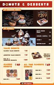 Our dunkin' donuts assorted flavors: Dunkin Donuts Menu Menu For Dunkin Donuts Panaji Goa