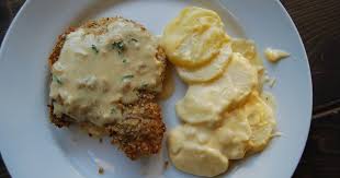 Potatoes gratiné is one of the most common of gratins and is known by various names including gratin potatoes and gratin de pommes de terre. Best Porkchops And Au Gratin Potatoes Momfessionals