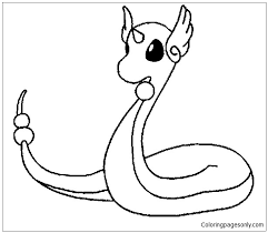 Home/for adults/relaxing coloring page for adults ostrich. Dragonair Pokemon Coloring Pages Cartoons Coloring Pages Coloring Pages For Kids And Adults