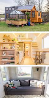 The Elsa A Tiny House With A Greenhouse Tiny House Cabin Tiny House Design Modern Tiny House