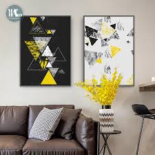 New arrivals · best sellers · live chat · contemporary art Black Yellow Geometry Canvas Art Posters And Prints Abstract Painting Nordic Wall Pictures For Living Room Modern Home Decor Painting Calligraphy Aliexpress