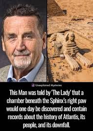 Atlantis records beneath the Sphinx's paw