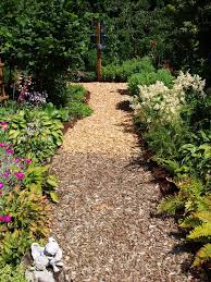 Cedar Garden Path Landscape Design Porch Landscaping Ground Cover