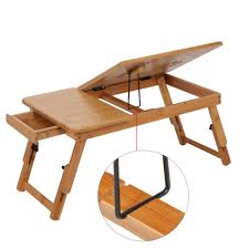 Portable Folding Bamboo Laptop Table Sofa Bed Office Laptop Stand Desk Computer Eba Muebles Para Computadora Escritorio De Madera Y Metal Mesa Para Portatil