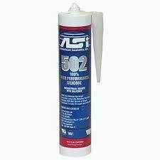 asi 502 silicone sealant, clear acetoxy