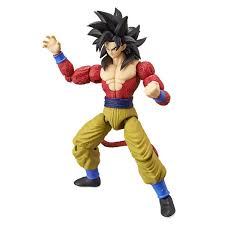 En este estado, su musculatura incrementa drásticamente, su piel tona un color más rojizo y su pelo se eriza más. Dragon Stars Super Saiyan 4 Goku Action Figure Dragon Ball Super Comicfiguren