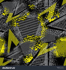 Abstract Seamless Pattern For Girls And Boys Textured Grunge Urban Dark Wallpaper In Black And Yellow Colors With Ge Seamless Patterns Abstract Dark Wallpaper