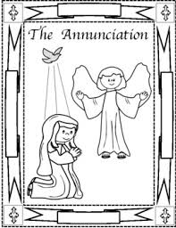 Printable the 1st joyful mystery coloring page annunciation click the download button to view the full image of the annunciation coloring page free, and download. The Feast Of The Annunciation Coloring Pages By Miss P S Prek Pups