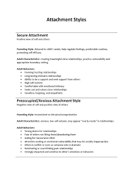 To view hhs ori twitter feed, click here. Attachment Styles Handout Pdf Attachment Theory Parenting