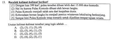 Contoh Soal Menyusun Kalimat Acak Menjadi Paragraf Bahasa Inggris Barisan Contoh