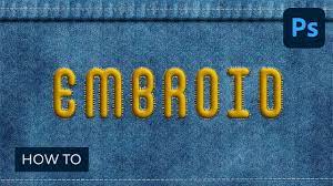 Also soon i will publish an update with. How To Create A Realistic Embroidery Text Effect In Adobe Photoshop