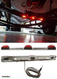 Identification Light Bar For Trailers Over 80 Wide Submersible 9 Leds Silver Base Red Optro Boat Accessories Boat Trailers Best Trailers