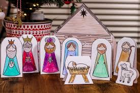 Free christmas nativity printable kids coloring book pages sheets and pictures of christmas nativity everything you need so your kids can color their favorite characters. Colour In Nativity Scene Free Printable Mum In The Madhouse