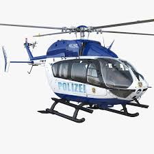 Eurocopter Ec145 German Police Helicopter 3d Model Ad German Eurocopter Model Helicopter German Police Police Helicopter