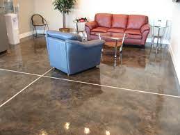 Commercial Flooring With Soycrete Concrete Stain And Sawcut Grout Line Effects To Look Like Natural Sto Soycrete Concrete Stain Concrete Decor Stained Concrete