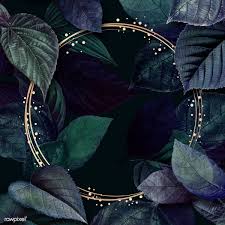 Download Premium Illustration Of Round Frame On A Leafy Background Round Frame Purple Aesthetic Digital Picture Frame