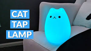 Cat Night Light Tap Kitty To Turn On Off Youtube