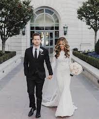 Meet Our Beautiful Bride Christy In Berta Photo By Alixann Loo Timeless Wedding Dress Modest Wedding Dresses With Sleeves Mermaid Wedding Dress With Sleeves