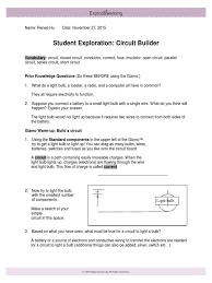 Periodic trends gizmo answer key activity c. Circuit Builder Gizmos Series And Parallel Circuits Electrical Conductor