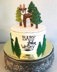 Candied pretzel baby shower cake. Facebook