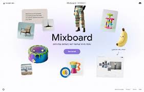 Mixboard - Google  Labs推出的实验性AI创意画板工具，能将文字、图片与AI生成内容融合在一个可视化画布中，用于快速探索和展示创意灵感|