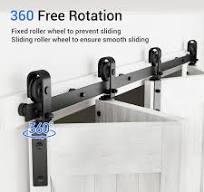 Amazon.com: CCJH 10FT Bi-Folding Sliding Barn Door Hardware ...