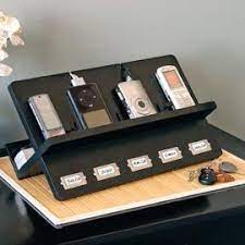 Electronic Charging Station Clever Ledger Holder Ideas Phone Easy Cell And Diy 8 Easy And Cle Organizar Organizacion De Cables Planos De Escritorio