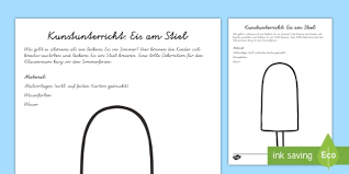 Eis Am Stiel Arbeitsblatt Lesen Und Malen Teacher Made