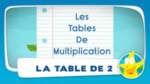 Comptines pour enfants - La Table de 2 (apprendre les tables de  multiplication) - Vidéo Dailymotion