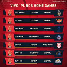Icc world test championship schedule test matches various. Ipl 2020 Royal Challengers Bangalore Rcb Full Schedule The Sports News