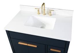 Maybe you would like to learn more about one of these? 36 Tobak Bathroom Vanity In Navy Blue Finish With Cream Marble Top