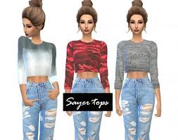 Ver más ideas sobre sims, sims 4, the sims. Kenzar Sims Sayer Tops Sims 4 Downloads Sims 4 Clothing Sims 4 Sims 4 Toddler