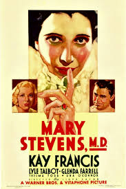 Mary Stevens M.D. From Left: Glenda Farrell Kay Francis Lyle Talbot On  Midget Window Card 1933. Movie Poster Masterprint