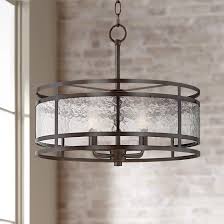 Edinger 20 Wide Oil Rubbed Bronze Metal Pendant 63a63 Lamps Plus Bronze Light Fixture Bronze Pendant Light Drum Pendant Lighting