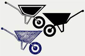Garden Wheelbarrow Svg Wheelbarrow Wheelbarrow Garden Word Art Design