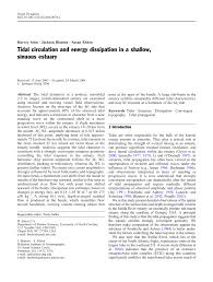 pdf tidal circulation and energy dissipation in a shallow