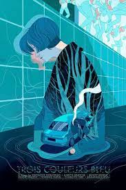 three colors blue 350 00 illustration art three colors blue