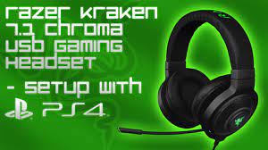 It is one of the most popular headsets in the market right now. Razer Kraken 7 1 Chroma Usb Gaming Headset Setup With Ps4 Youtube