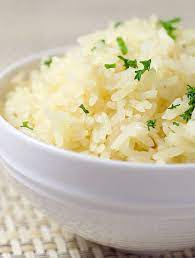 Garlic Rice With Butter Olive Oil Garlic Jasmine Rice Chicken Broth Fresh Parsley Garlic Rice Recipes Jasmine Rice Recipes Rice Side Dishes