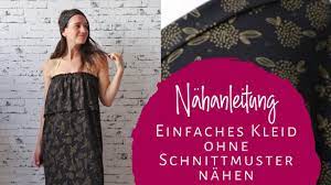 Stylishe taschen mit persönlicher note: Einfaches Kleid Ohne Schnittmuster Selber Nahen Sommerkleid Nahen Youtube