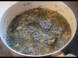 Congolese Fumbwa Congolese Spinach Stew With Mbisi Fish No Tomato African Food Food Stew