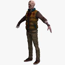 Zombie 3d Model Ad Zombie Model Cinema 4d R14 3d Model Zombie