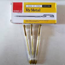 Jual Pena Gel Dong A My Metal Tinta Emas Silver Gold Kota Palembang Sukses Abadi Stationery Tokopedia