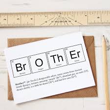 Handmade Birthday Card Ideas For Little Brother Funny Brother Elements Cards Funny Sibling Joke Greeting Etsy Teachers Day Card Teacher Cards Funny Birthday Cards