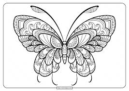Printable Butterfly Mandala Pdf Coloring Pages 46 Butterfly Pictures To Color Butterfly Coloring Page Insect Coloring Pages