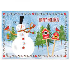 Free shipping on orders $50+. Jolly Snowman Christmas Cards Current Catalog